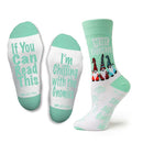 If You Can Read This Socks -  Chillin With The Gnomies
