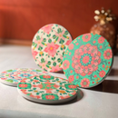 Ceramic Coaster - Heritage Floral Lattice