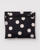 Everyday Cloud Bag - Black and Cream Polka Dot
