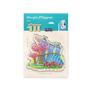 Singapore Acrylic Magnet - Getting Around
