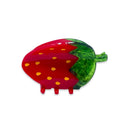 Midi Hair Claw Clip - Red Strawberry