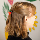 Mini Hair Claw Clip - Red Strawberry