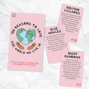 Card Pack - 100 Reasons to Love the World We Live In
