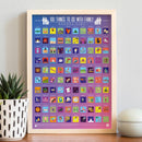 Bucket List Poster - 100 Things To Do With Family