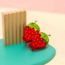 Large Hair Claw Clip - Red Strawberry